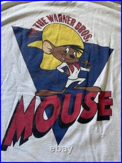 Acme Clothing Vtg 1991 Speedy Gonzales Warner Bros Advertising Shirt Sz L RARE