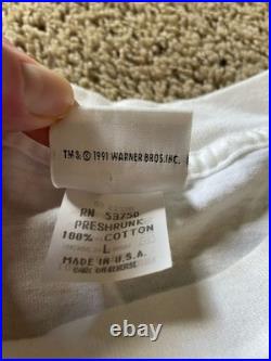 Acme Clothing Vtg 1991 Speedy Gonzales Warner Bros Advertising Shirt Sz L RARE