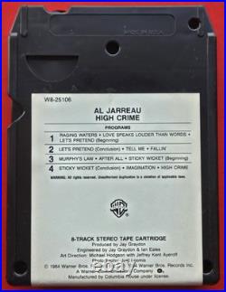 Al Jarreau High Crime 8 Track Tape UNTESTED 1984 VERY RARE WB-25106 Warner Bros