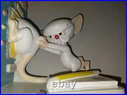 Animaniacs Vintage Pinky and the Brain Warner Store Cartoon Bookends Rare 90s