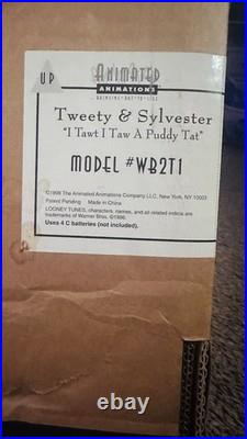 Animated Warner Bro Tweety & Sylvester Move&Sound work! RARE COLLECT #8710/9500