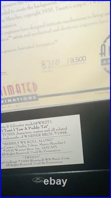 Animated Warner Bro Tweety & Sylvester Move&Sound work! RARE COLLECT #8710/9500