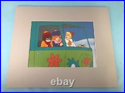 Animation Production Cels Scooby Doo Rare 5 Cel Setup With Background 1970s