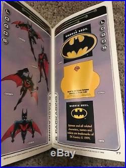BATMAN BEYOND DC Comics Warner Bros Style Guide Fall 1999 W CD & Booklet RARE
