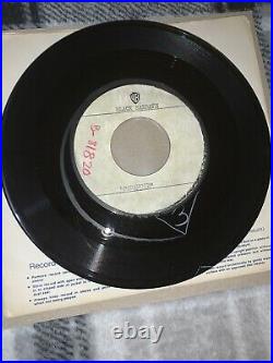 BLACK SABBATH Paranoid Single Sided Acetate Original Warner Bros 1970 Very Rare