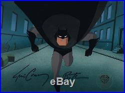BRUCE TIMM rare BATMAN RUNNING The Demon Within cel SIGNED 2X KEVIN CONROY