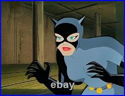 BRUCE TIMM rare CATWOMAN cel Close Up CATWALK Batman BTAS WB COA