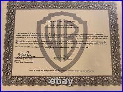 BUGS BUNNY Original Production Cel (1984 Warner Bros) FRAMED COA Rare Commercial
