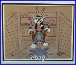 BUGS BUNNY SHOWDOWN Signed FRIZ FRELENG LIMITED EDITION CEL RARE 83/300 1988