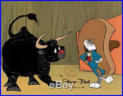 BULLY FOR BUGS I (1985) EXTREMELY RARE Warners Ltd Ed CEL Signed CHUCK JONES