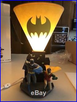 Batman And Robin Silver Age Lamp Warner Bros Studio Store 1999 RARE HTF