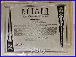 Batman Animated Seres Limited Edition Cel Feat Of Clay Clayface Rare