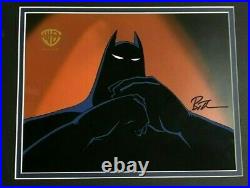 Batman Btas Original Production Cel & Art Both Signed Bruce Timm Wb Coa Rare Gif