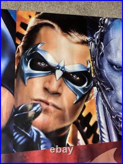 Batman & Robin 1997 Movie Promo Banner from theater, 4' x 10', Warner Bros, RARE Batman & Robin 1997 Movie Promo Banner from theater, 4' x 10', Warner Bros, RARE