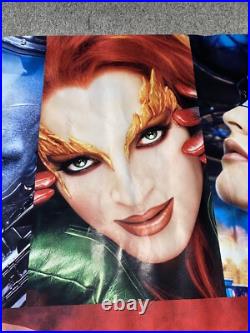 Batman & Robin 1997 Movie Promo Banner from theater, 4' x 10', Warner Bros, RARE Batman & Robin 1997 Movie Promo Banner from theater, 4' x 10', Warner Bros, RARE