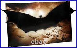 Batman Standee BATMAN BEGINS Rare 4'x6' Warner Bros. Promo Cardboard Banner NIB