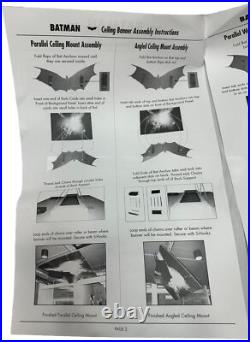 Batman Standee BATMAN BEGINS Rare 4'x6' Warner Bros. Promo Cardboard Banner NIB