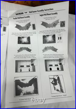 Batman Standee BATMAN BEGINS Rare 4'x6' Warner Bros. Promo Cardboard Banner NIB