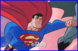 Batman & Superman Rare Limited Edition cel Signed