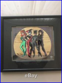 Batman The Animated Series Harley Quinn Art Limited Ed. Cel 1998 Signed Rare Pic