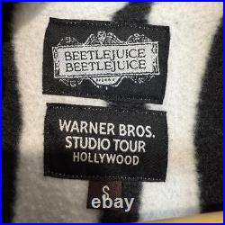 Beetlejuice Warner Bros Studio Tour Hollywood Exclusive Fleece Jacket Small Rare