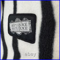 Beetlejuice Warner Bros Studio Tour Hollywood Exclusive Fleece Jacket Small Rare