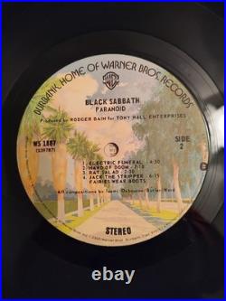 Black Sabbath Paranoid rare loomi misprint Vinyl LP Warner Bros WS-1887