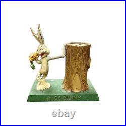 Bugs Bunny 1930-1940s Warner Bros Cartoon Vintage Metal Piggy Bank Rare