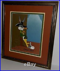 Bugs Bunny Animation Cel Warner Bros Sheriff Bugs Signed Chuck Jones Rare Cell