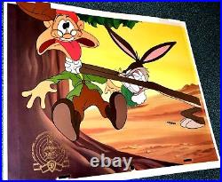 Bugs Bunny Cel Warner Brothers Old Grey Hare Rare 50th Anniversary Edition Cell