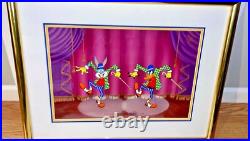Bugs Bunny & Daffy Duck Cel Friz Freleng Signed The Entertainers Rare