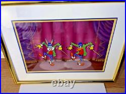 Bugs Bunny & Daffy Duck Cel Friz Freleng Signed The Entertainers Rare