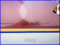 Bugs Bunny & Daffy Duck Cel Friz Freleng Signed The Entertainers Rare