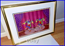 Bugs Bunny & Daffy Duck Cel Friz Freleng Signed The Entertainers Rare