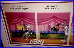 Bugs Bunny Daffy Duck Warner Brothers Cel Kaboom Signed Virgil Ross Rare Cell