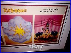 Bugs Bunny Daffy Duck Warner Brothers Cel Kaboom Signed Virgil Ross Rare Cell