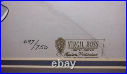 Bugs Bunny Look I'm Dancing Cel Virgil Ross Signed Rare Warner Bros + Ad's