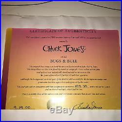 Bugs Bunny Ltd Ed Cels Bugs and Bull 1,2,3 by Chuck Jones RARE Artist's Proof