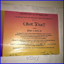 Bugs Bunny Ltd Ed Cels Bugs and Bull 1,2,3 by Chuck Jones RARE Artist's Proof