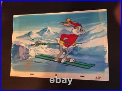 Bugs Bunny Warner Bros Limited Edition SeriCel with An Original Background Rare