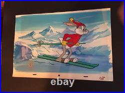 Bugs Bunny Warner Bros Limited Edition SeriCel with An Original Background Rare