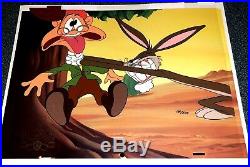 Bugs Bunny Warner Brothers Cel Old Grey Hare Rare 50th Anniversary Edition Cell