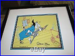 Bugs Bunny and Witch Hazel 1 rare 200 made signed Chuck Jones animation cel