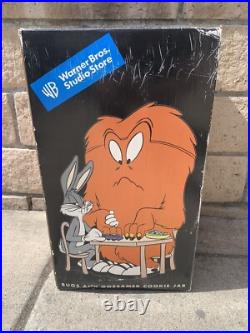Bugs and Gossamer Cookie Jar WARNER BROS Studio Store RARE In Box Chipped