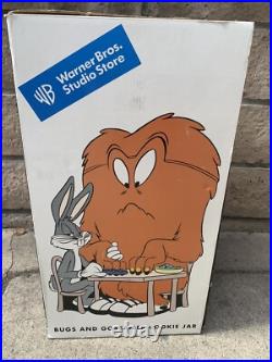Bugs and Gossamer Cookie Jar WARNER BROS Studio Store RARE In Box Chipped