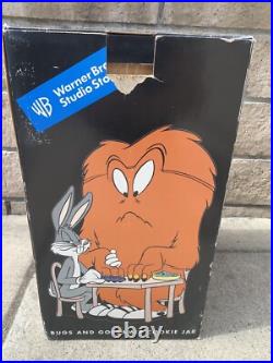 Bugs and Gossamer Cookie Jar WARNER BROS Studio Store RARE In Box Chipped