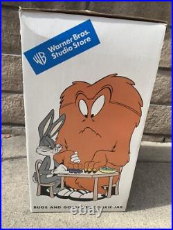 Bugs and Gossamer Cookie Jar WARNER BROS Studio Store RARE In Box Chipped