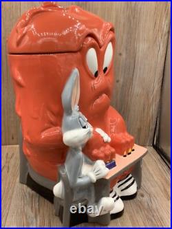 Bugs and Gossamer Cookie Jar WARNER BROS Studio Store RARE In Box Chipped
