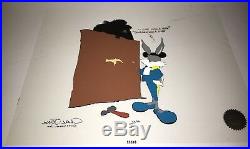 Bugs bunny cel gulli bull signed chuck jones rare artist proof cell & promo card