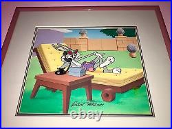 Bugs bunny cel hollywood hare rare warner brothers animation art edition